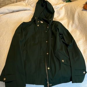 Loft Emerald Green Rain Jacket size L